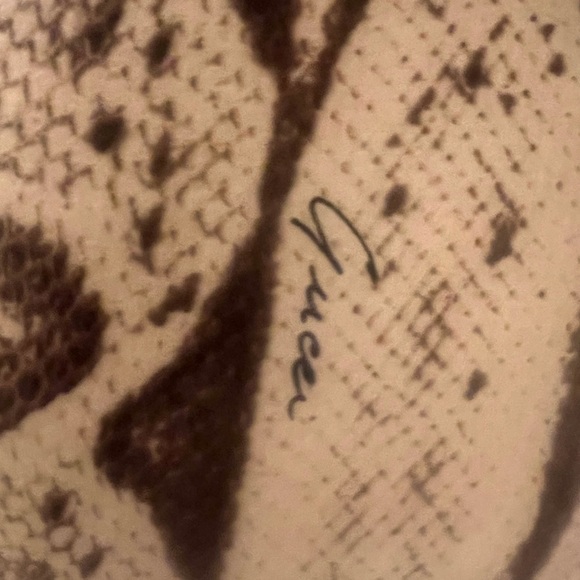 Nwt Gucci Tom ford ss 2000 one shoulder cut out python print swimsuit XS - Picture 4 of 11